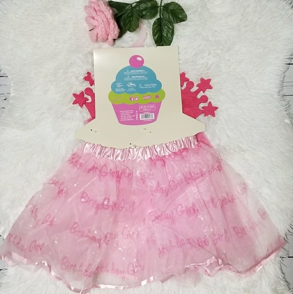 Birthday Girl Princess 3pc Skirt Set - Picture 2 of 7